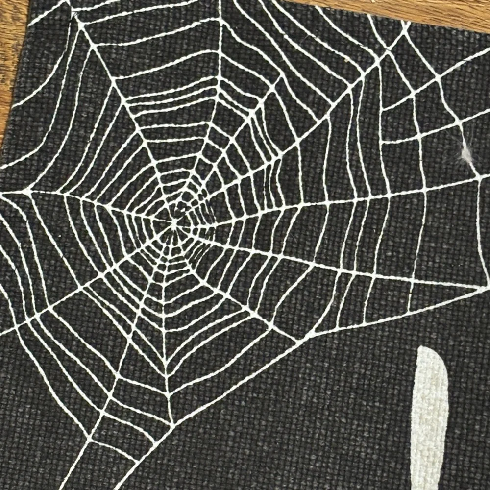 Black and White Halloween Doormat